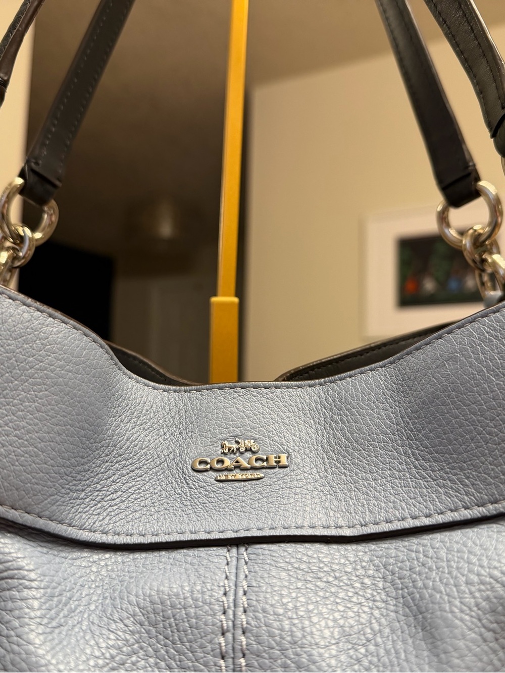 Rare Coach Light Blue and Navy Lexy Bag f38991 - Picture 2 of 12